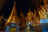 Inle Lake Myanmar. Pindaya, the famous Shwe Oo Min pagoda, a natural cave filled with thousands of gilded Buddha statues. 